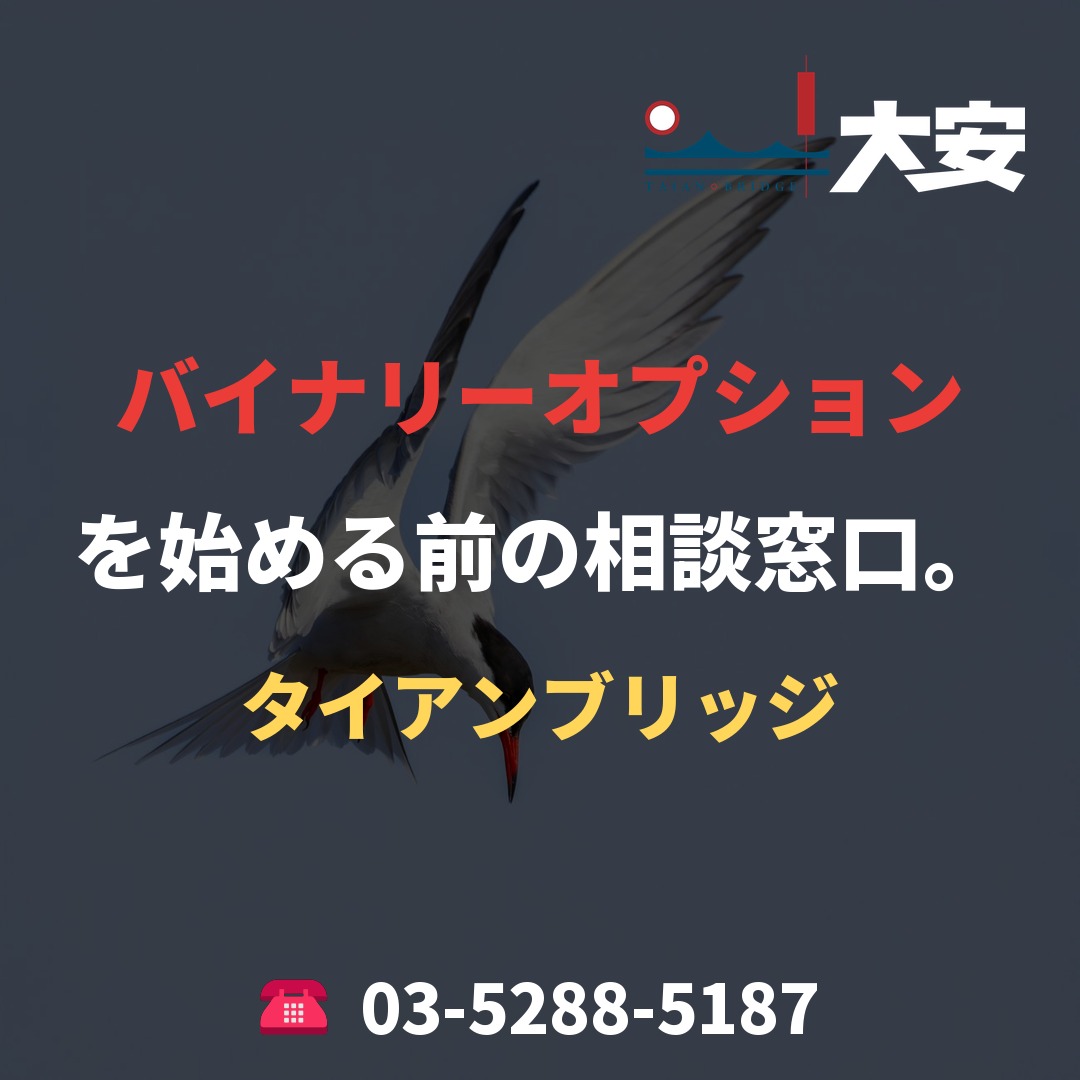 バイナリーオプションを始める前の相談窓口。|タイアンブリッジ