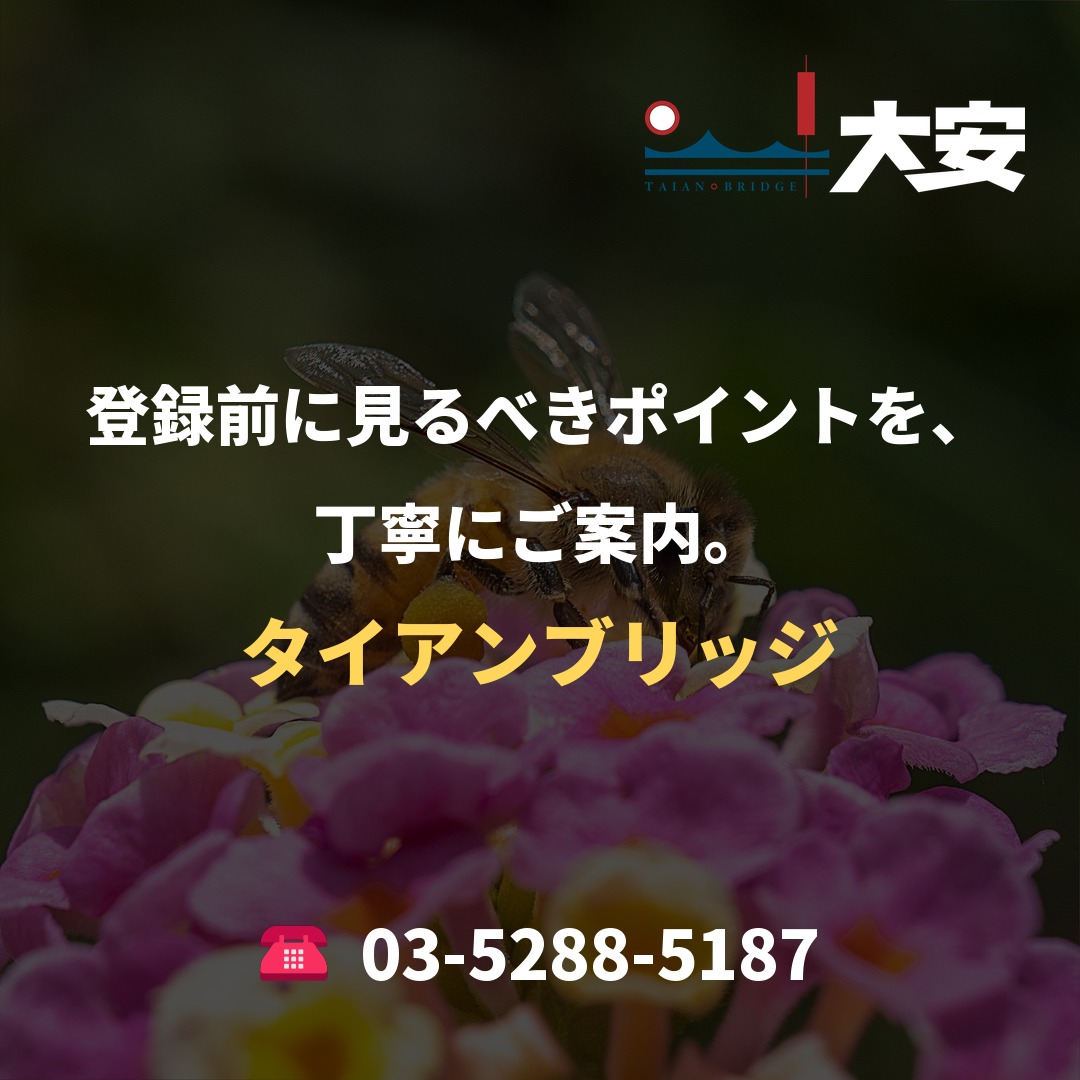 登録前に見るべきポイントを、丁寧にご案内。｜タイアンブリッジ
