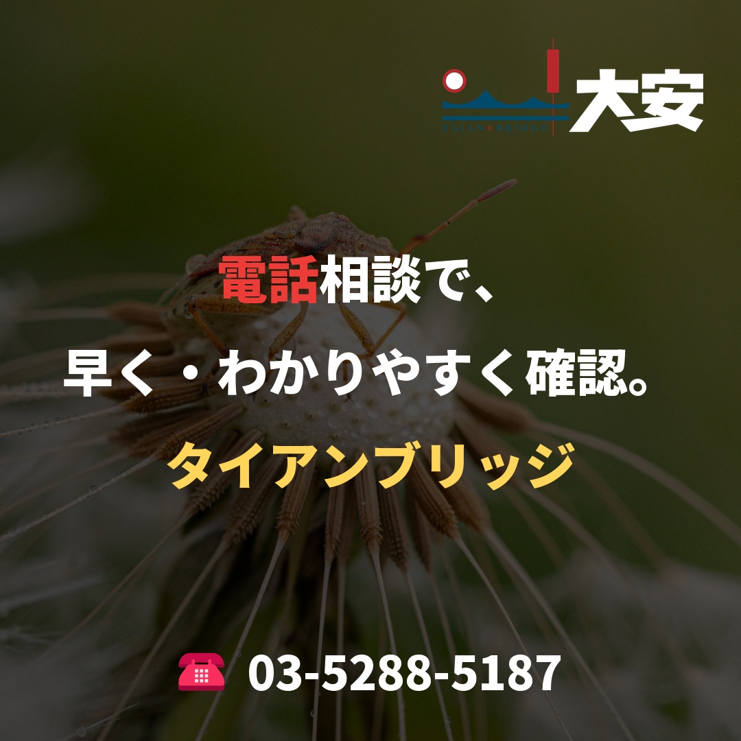 電話相談で、早く・わかりやすく確認。｜タイアンブリッジ