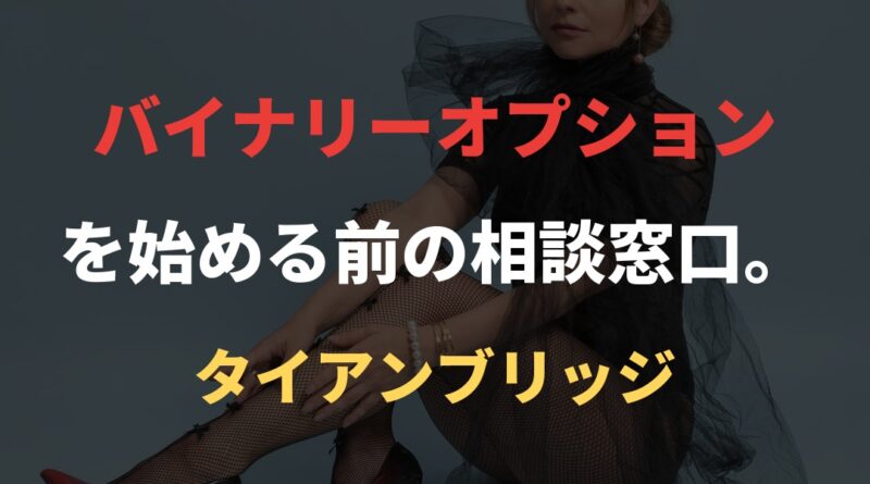 バイナリーオプションを始める前の相談窓口。｜タイアンブリッジ